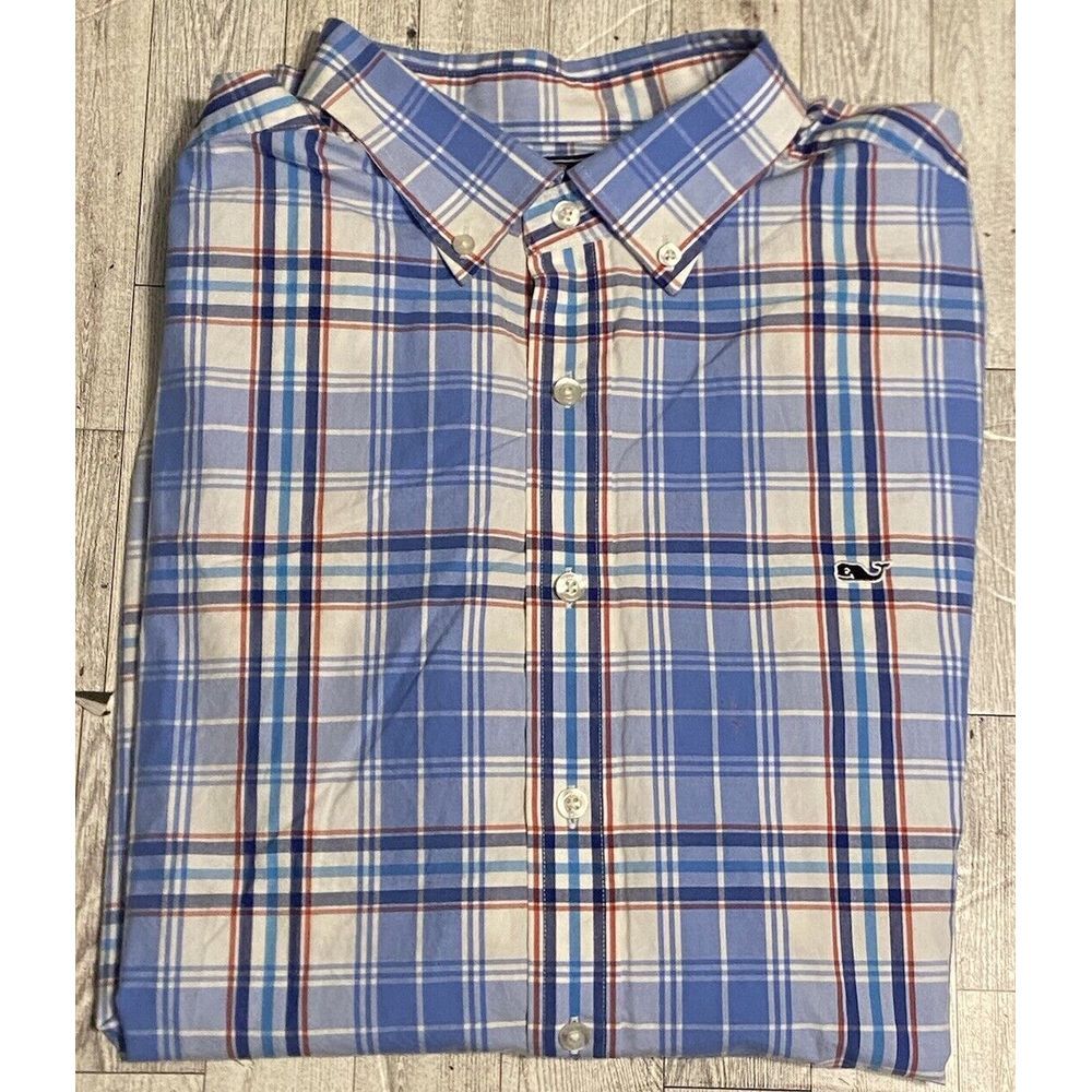 Vineyard Vines by Shep & Ian Multicolor Men's Plaid Slim Fit Whale Shirt XL